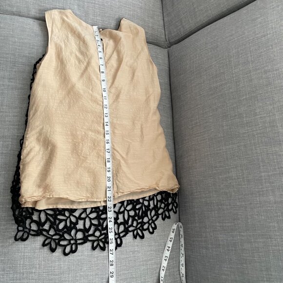 Lela Rose Neiman Marcus Target Guipure Crochet Lace Top Woman's Size Small Silk - Picture 7 of 7